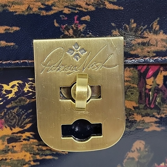 Patricia Nash Kent Countryside Crossbody Shoulder Bag Satchel Purse Tote - Picture 10 of 16